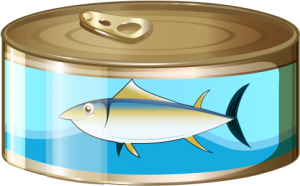 a can of tuna fish 